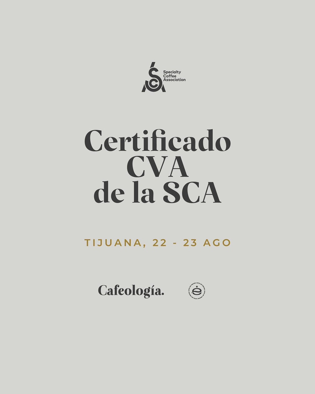 Certificado CVA de la SCA / Tijuana